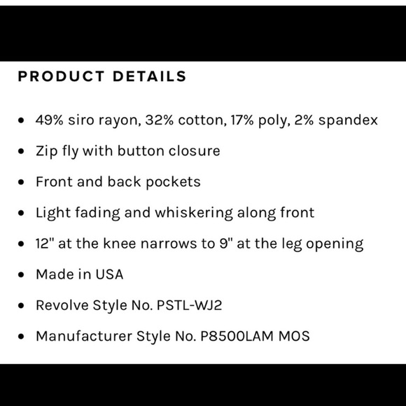 PISTOLA Jeans Size 27 Gia Mid Rise Super Skinny - Picture 9 of 10